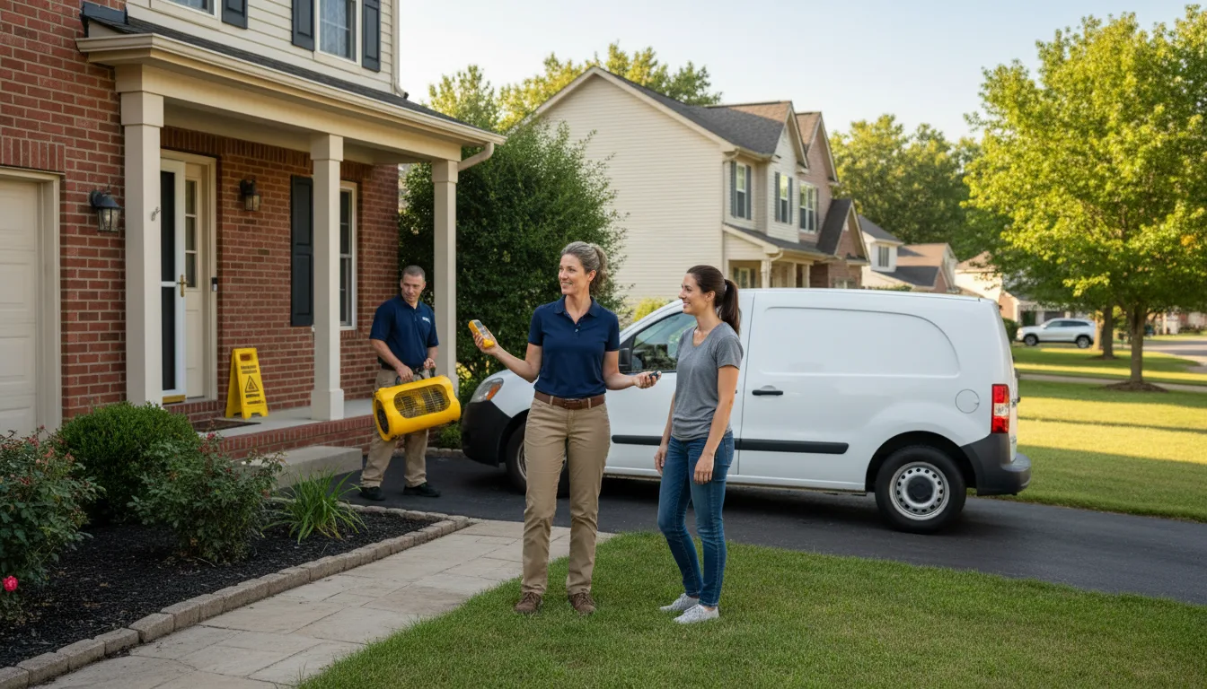 Residential water damage restoration in Bee, NE